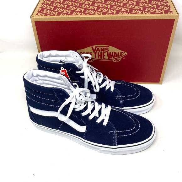 VANS SK8-HI Parisian Night Blue High Top Men’s Canvas Suede Sneakers VN0A5JMJ4W6 - Picture 7 of 10